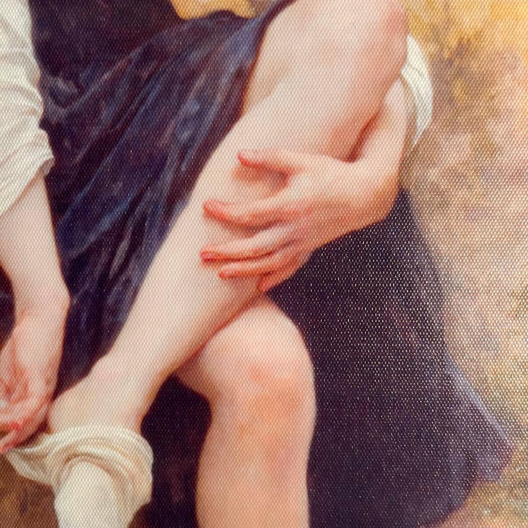 プリントアート ブーグロー 入浴前 額付き 絵画 インテリア 有名絵画