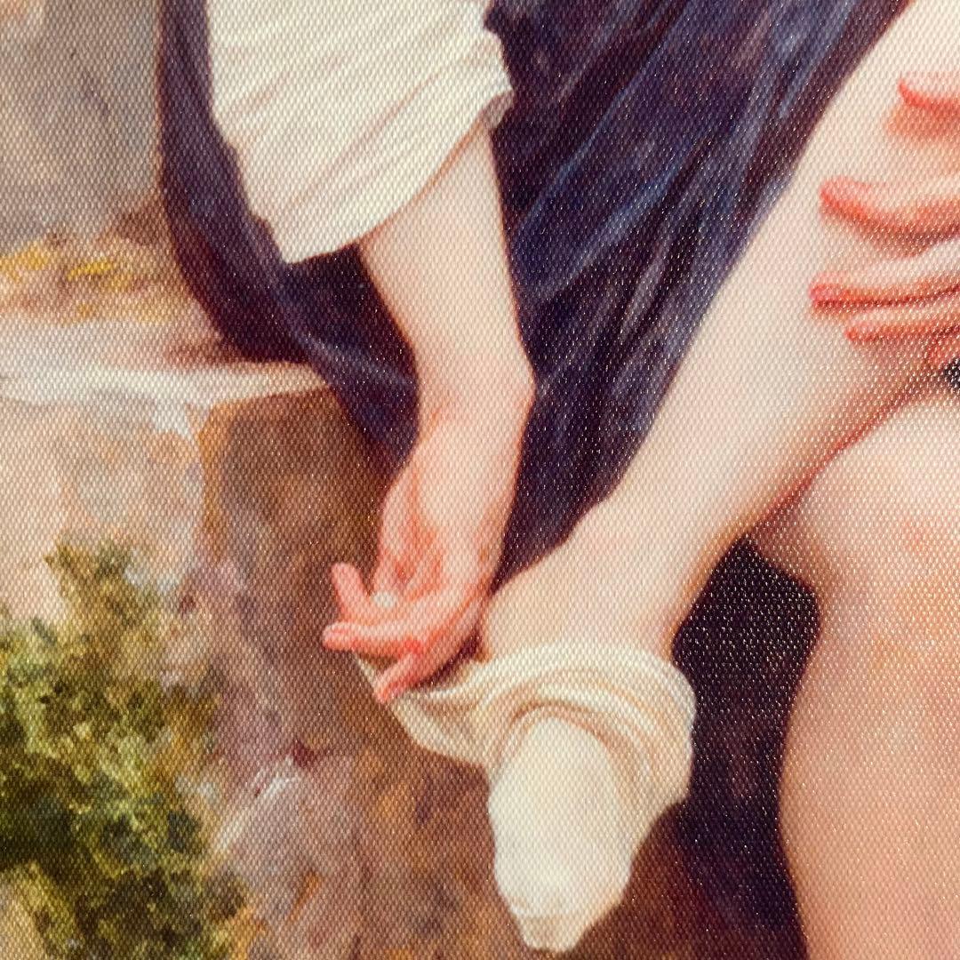 プリントアート ブーグロー 入浴前 額付き 絵画 インテリア 有名絵画