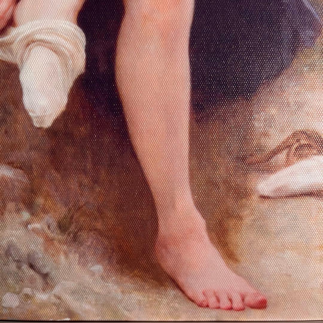 プリントアート ブーグロー 入浴前 額付き 絵画 インテリア 有名絵画