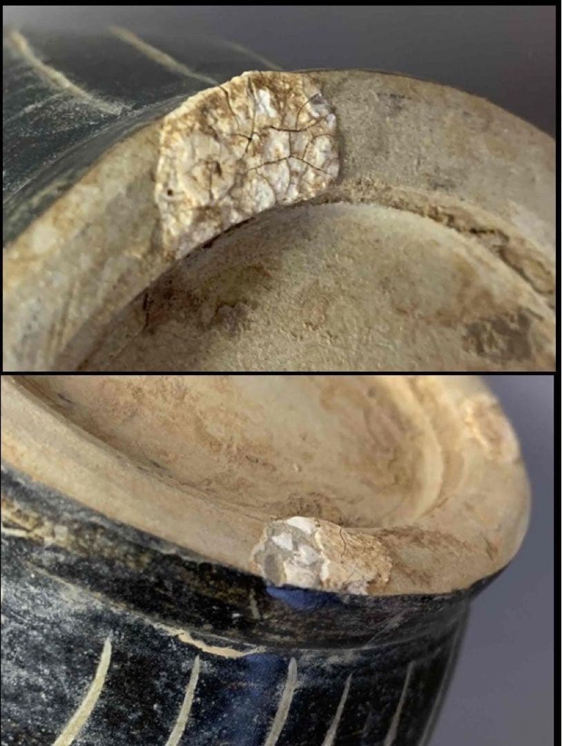 中国 花鳥蝶の絵瓶　u6230906