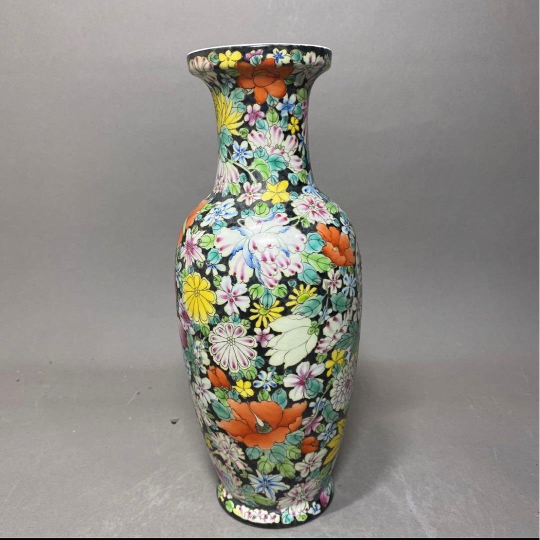 中国古美術　景德鎮　古玩　粉彩　花瓶　花器　花入　サイズ 25.5㎝