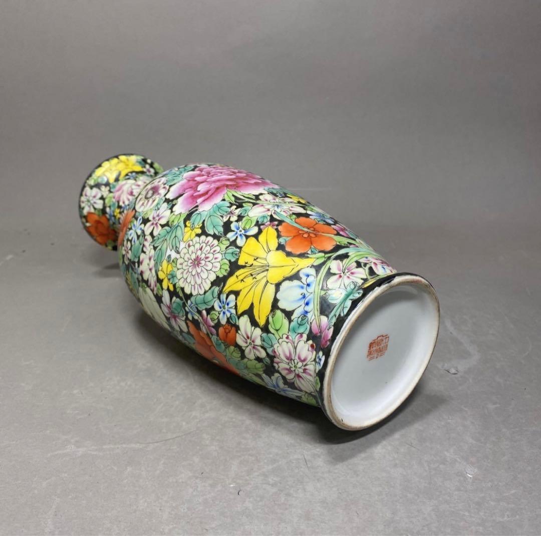 中国古美術　景德鎮　古玩　粉彩　花瓶　花器　花入　サイズ 25.5㎝