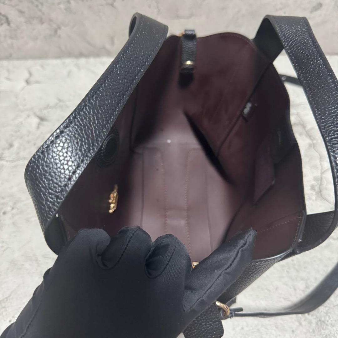 未使用級✨️コーチ 2way ショルダーバッグ ハドリー ホーボー21 レザー 黒