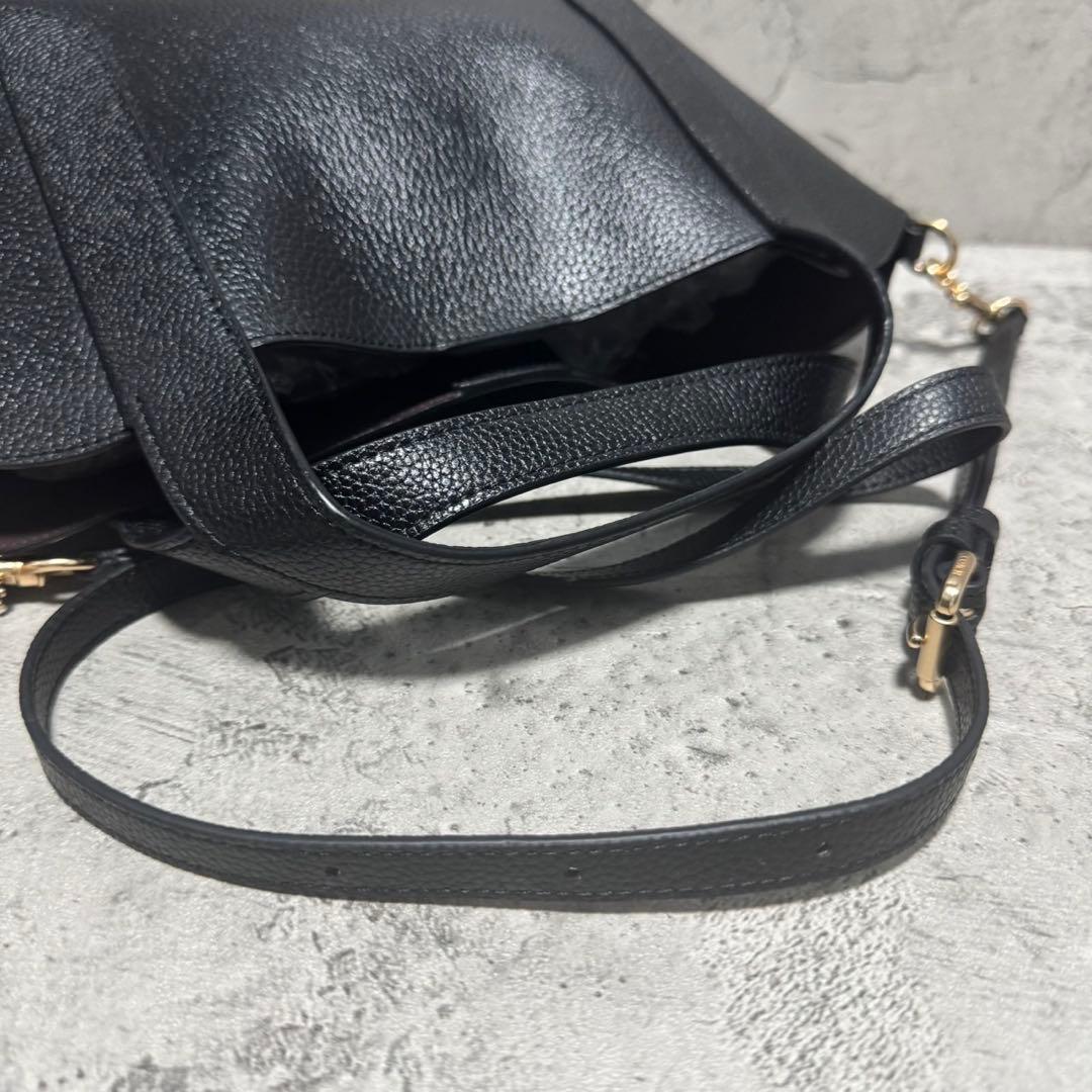 未使用級✨️コーチ 2way ショルダーバッグ ハドリー ホーボー21 レザー 黒