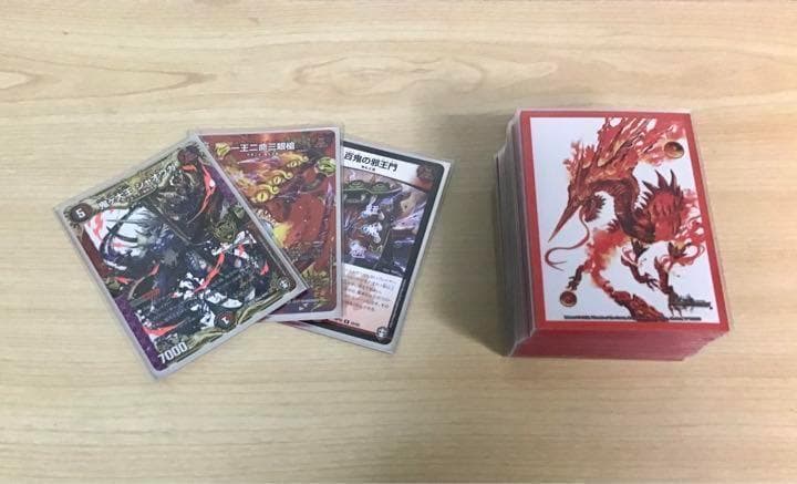 デュエマ 本格構築 【4c邪王門】 デッキ＆二重スリーブ