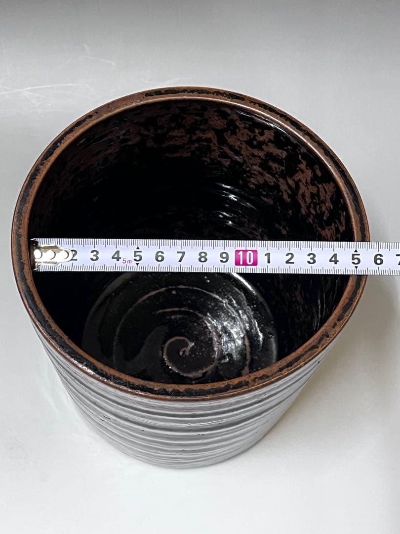 E531 瀬戸水指 長佑 鳴海長佑 茶道具 焼物 陶芸 茶器 水指 共箱