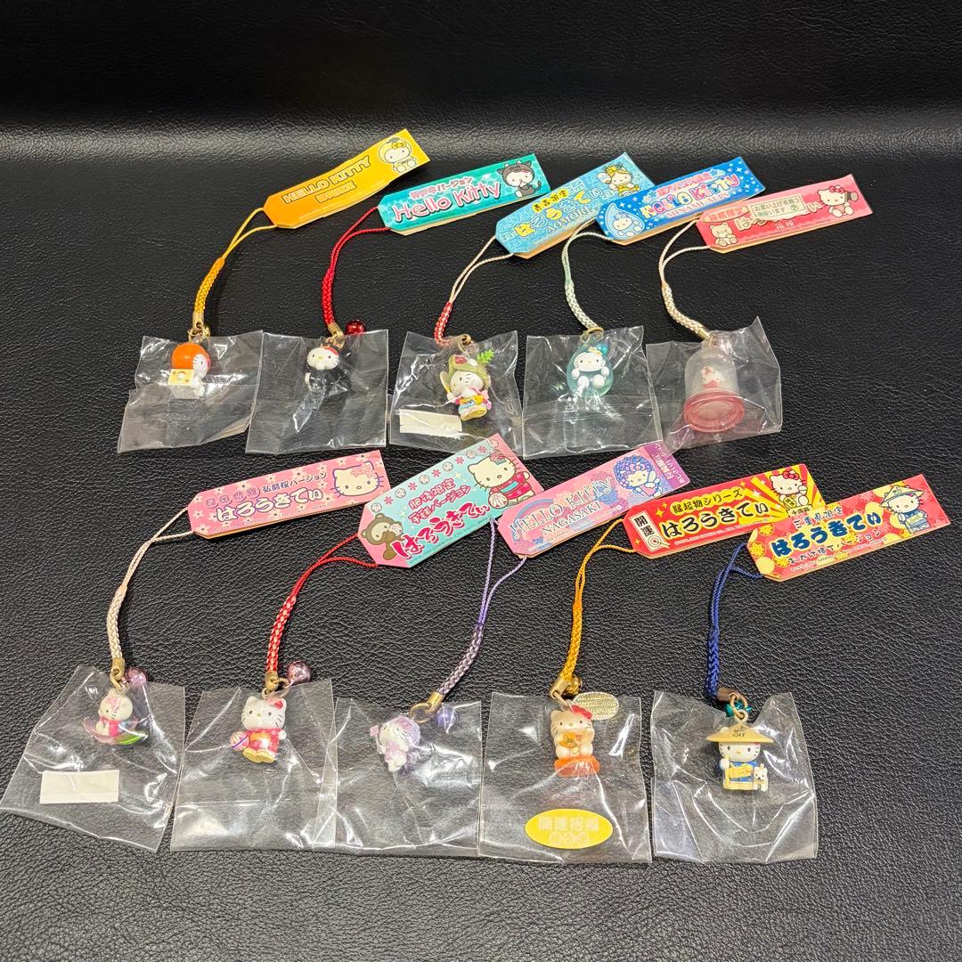 【未使用品】ハローキティ　ご当地ストラップ　80点　まとめ売り！