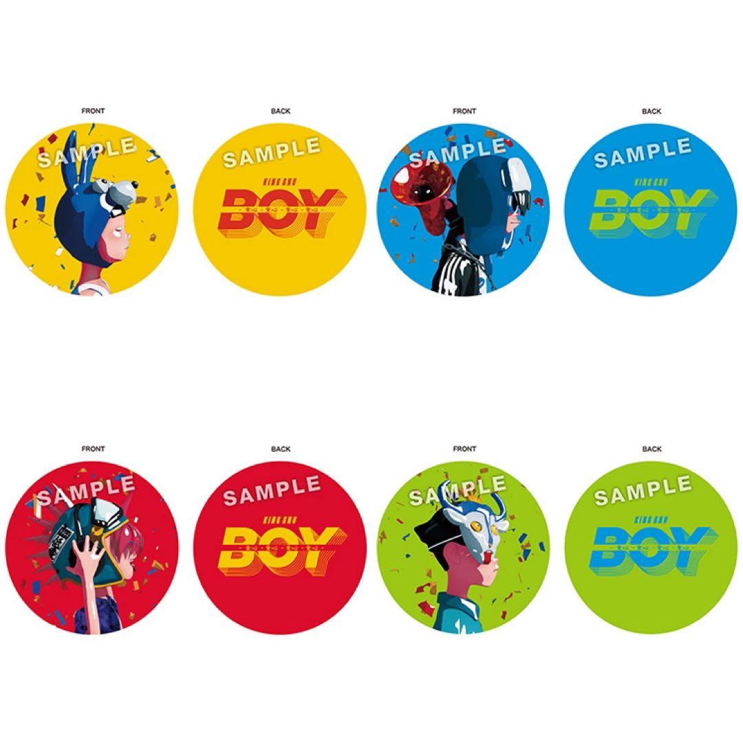 King Gnu「BOY」オリジナルめんこ 全4種コンプセット
