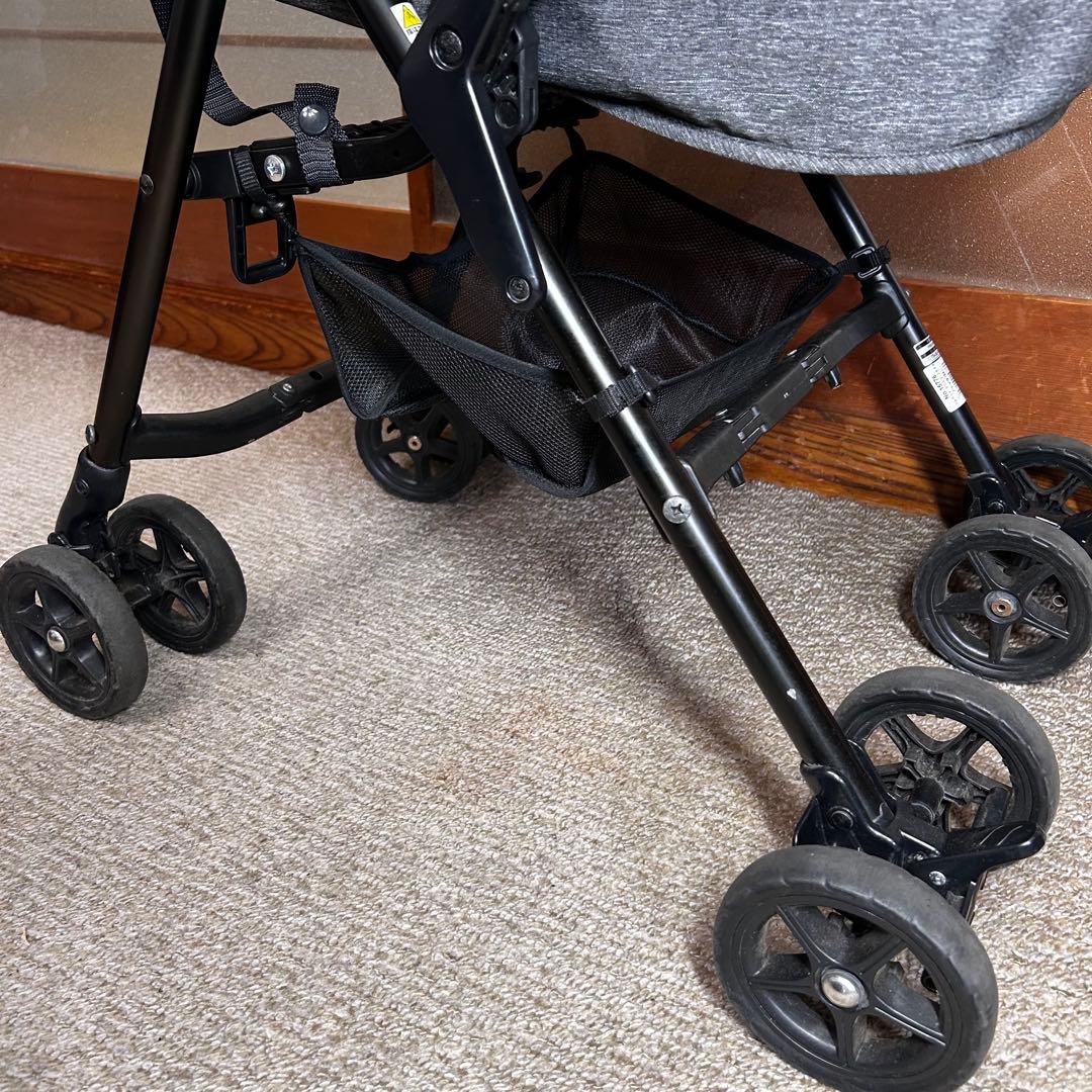 美品 コムペットペットカート　ミリミリライトアルファ　ブラック