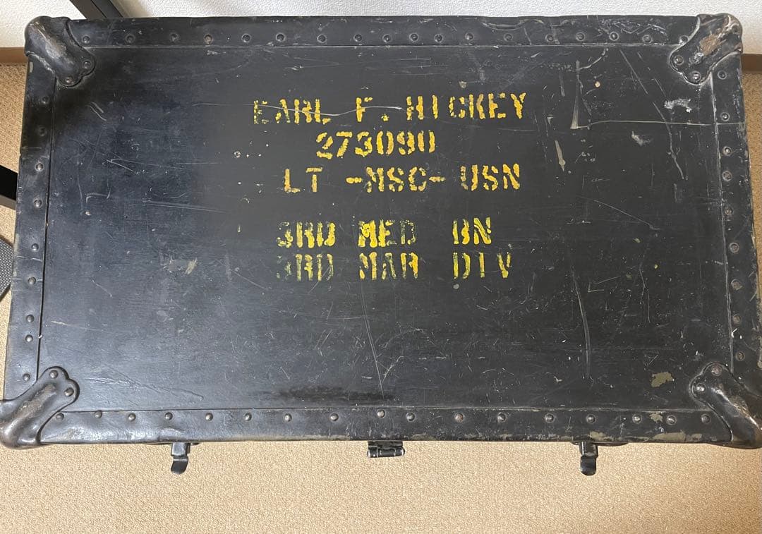 【高級 本物アンティーク トランク】