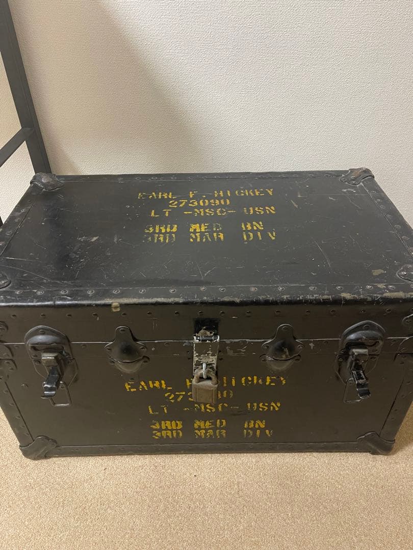 【高級 本物アンティーク トランク】