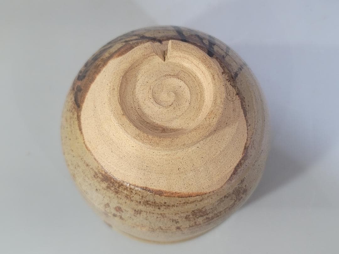 DT181 茶道具 虫明 むしあけ 竹絵 茶碗 宗完 書付 古美術