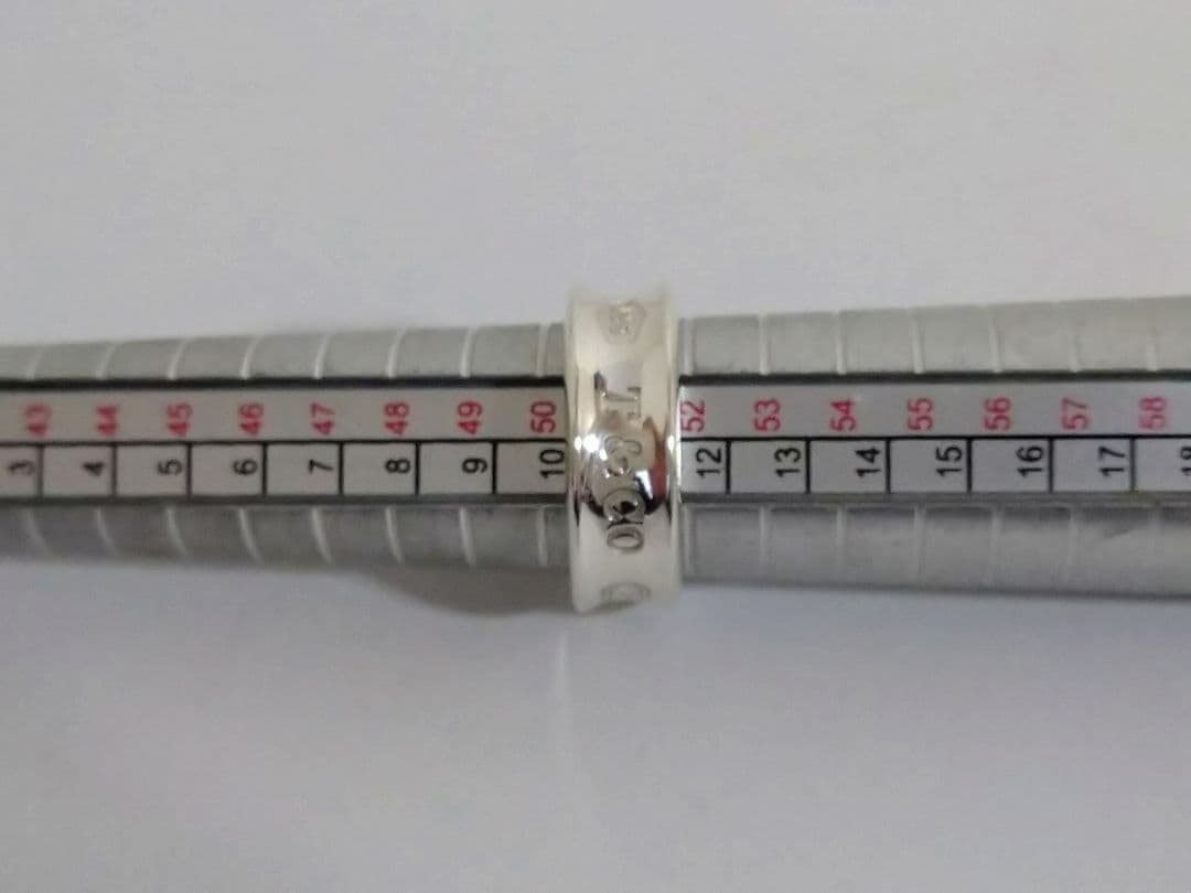 ティファニー　TIFFANY　ナロー　リング　指輪　約10.5号