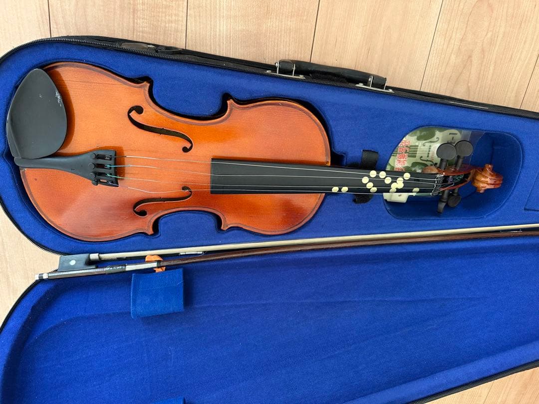 バイオリン 音符シール付き ケース付