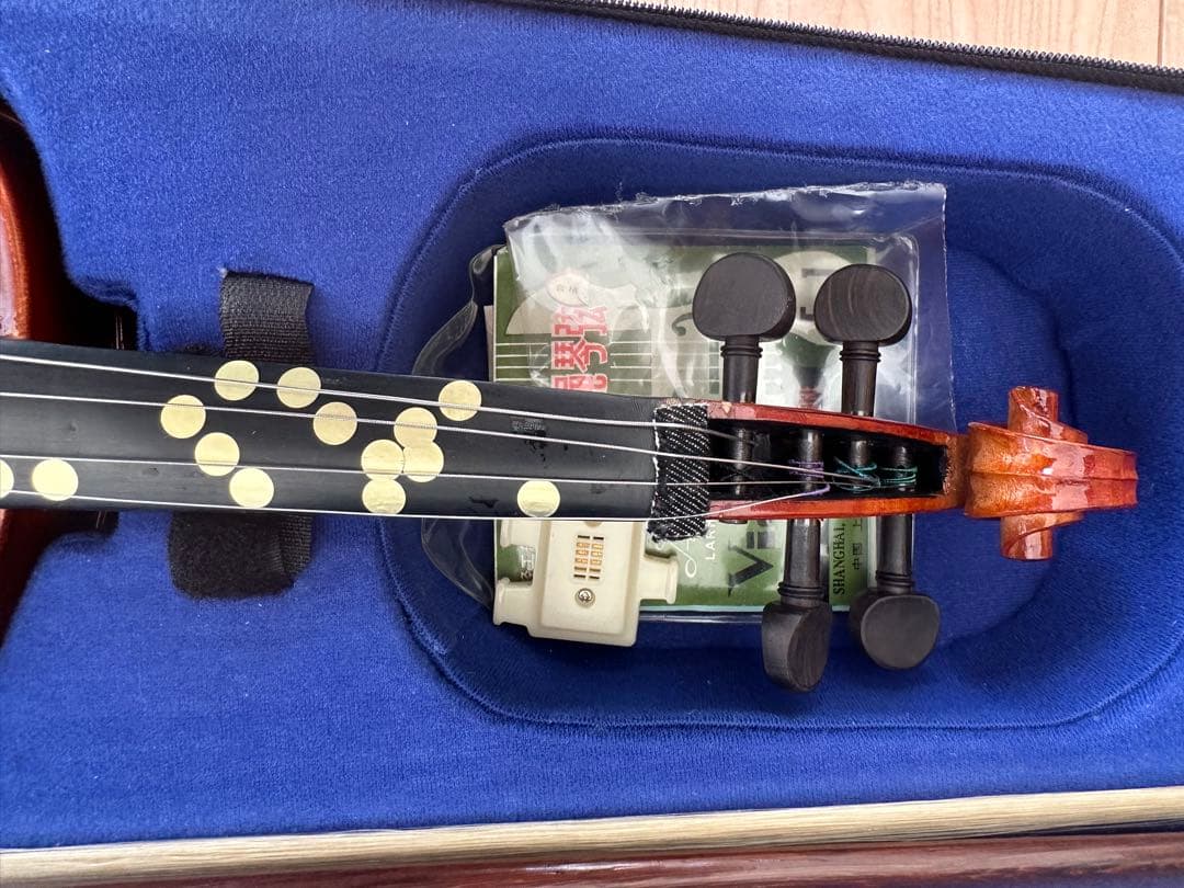 バイオリン 音符シール付き ケース付