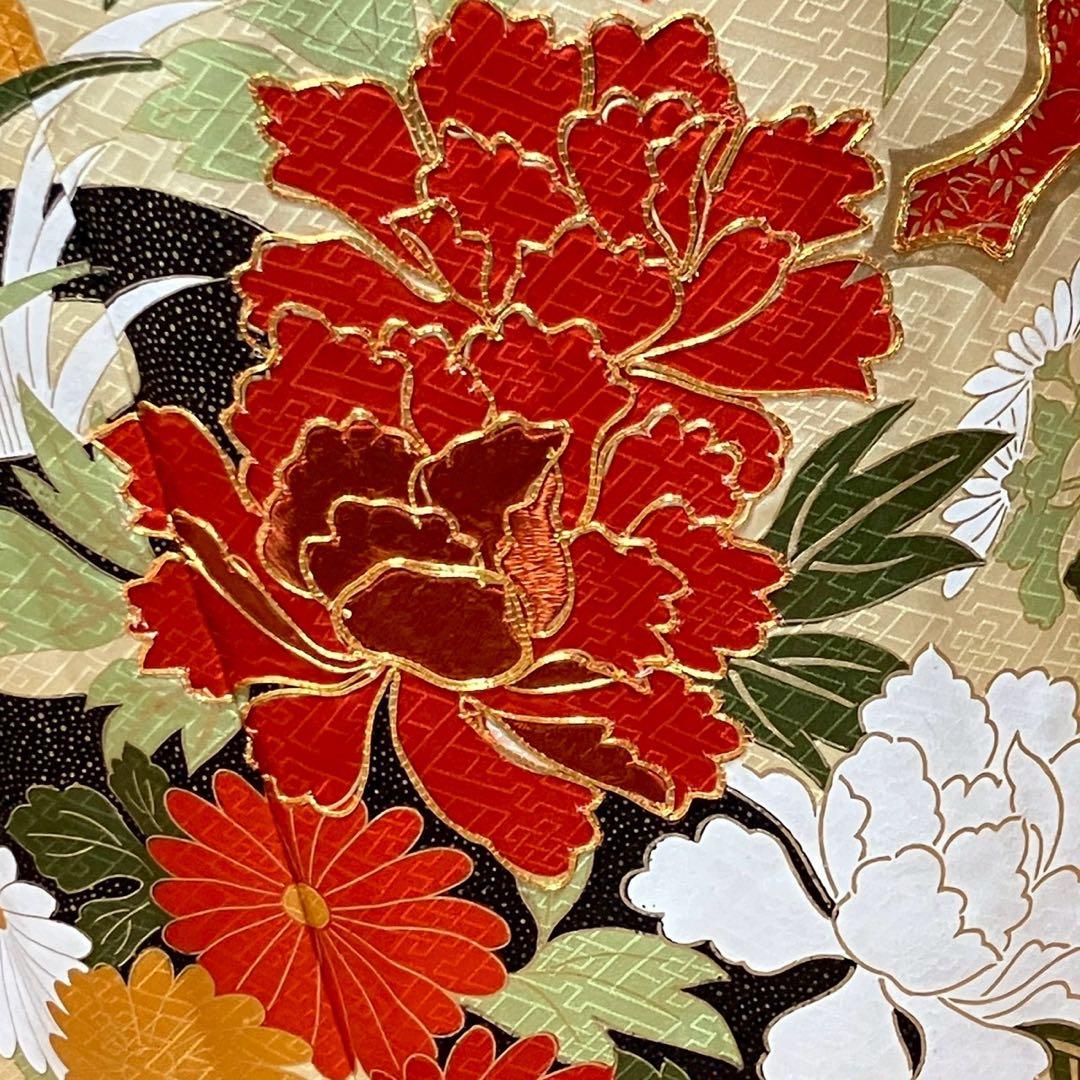 波乗りジョニー様［7180］振袖 草花文 駒刺繍 成人式 卒業式 正絹 着物 袷