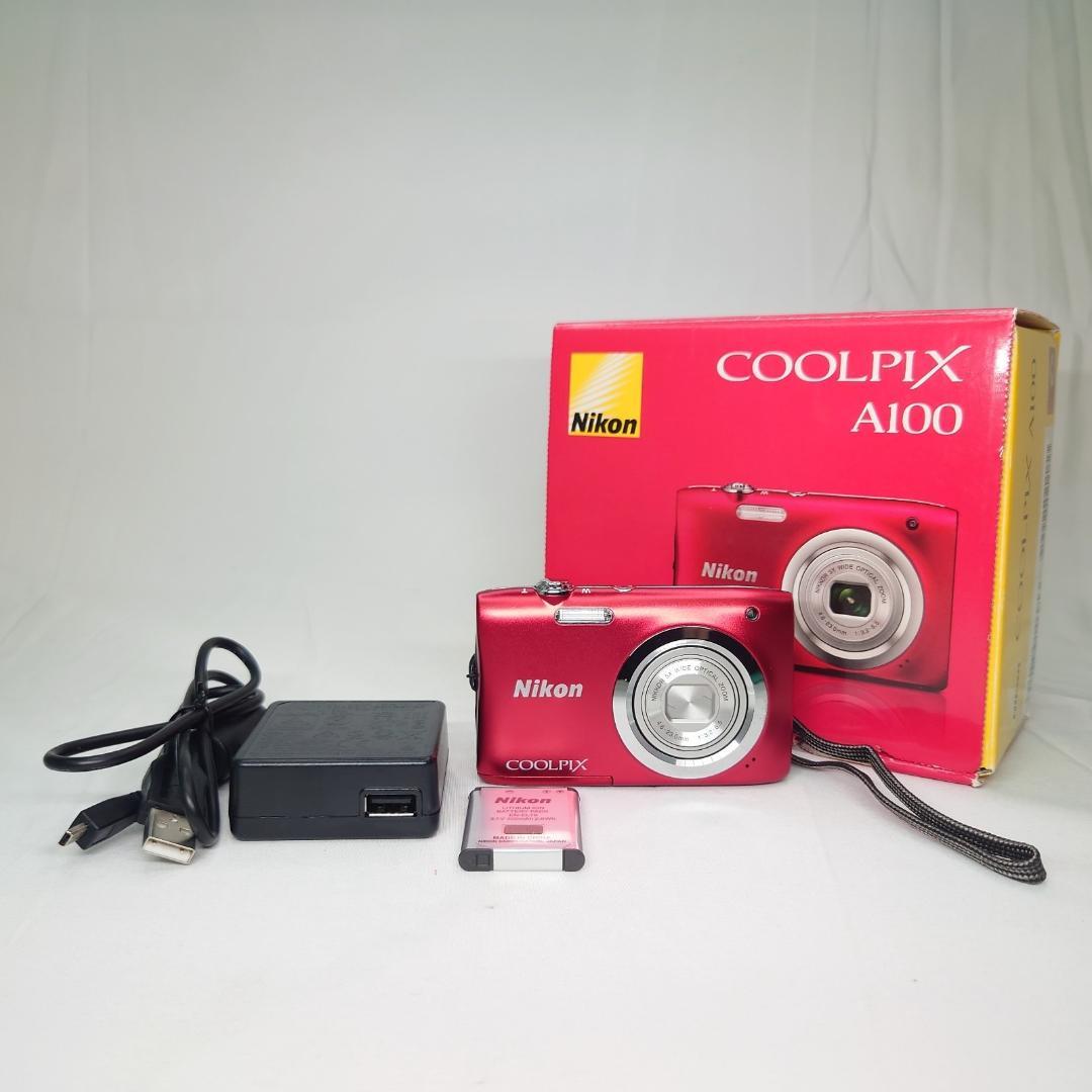 Nikon ニコン COOLPIX A100 コンパクトデジタルカメラ レッド