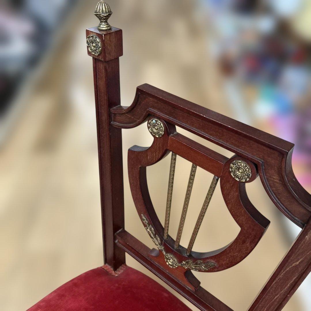 イギリス　マホガニー椅子　アンティーク　ヴィンテージ チェア