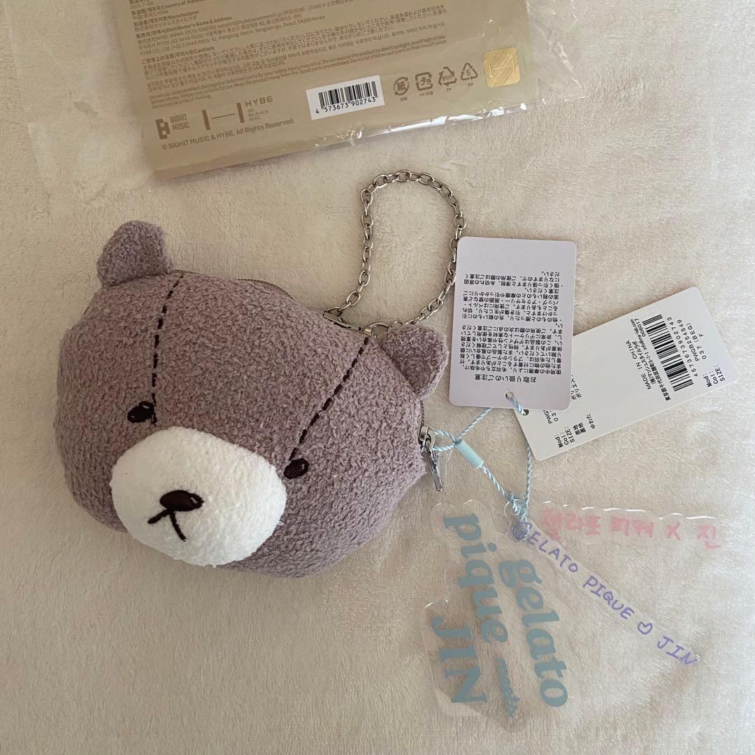 【新品】BTS JINジェラートピケJIN'S BEAR POUCH CHARM