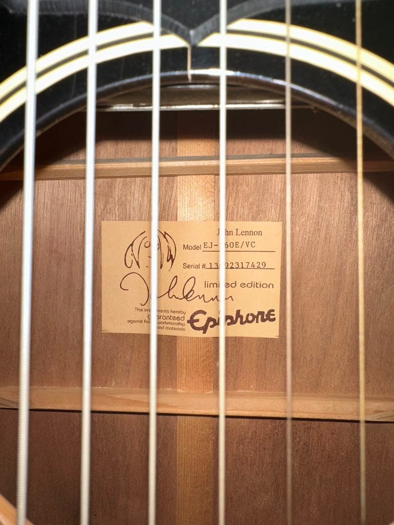 Epiphone John Lennon EJ-160E 限定版 ジョンレノン