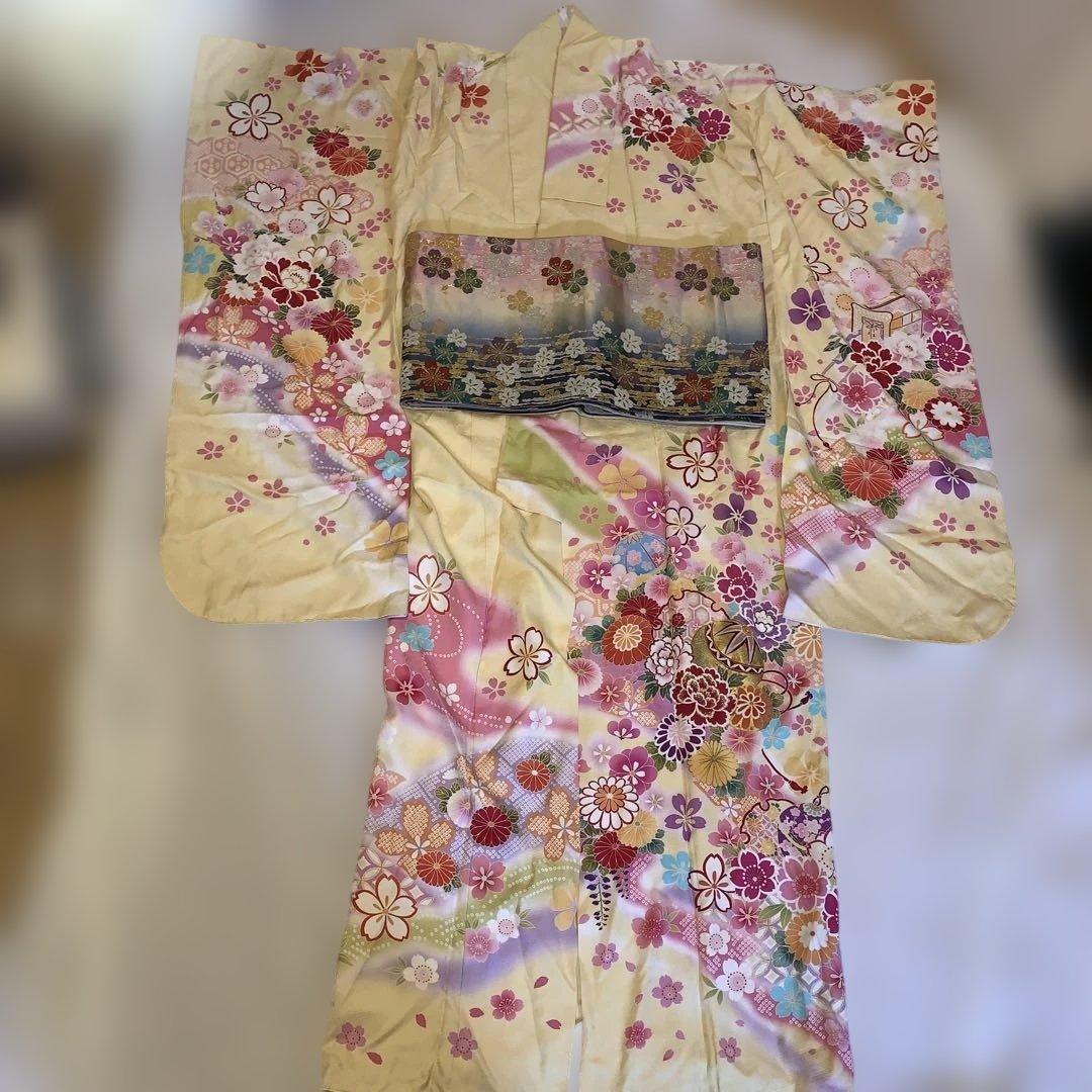 振袖と帯セット 古典柄