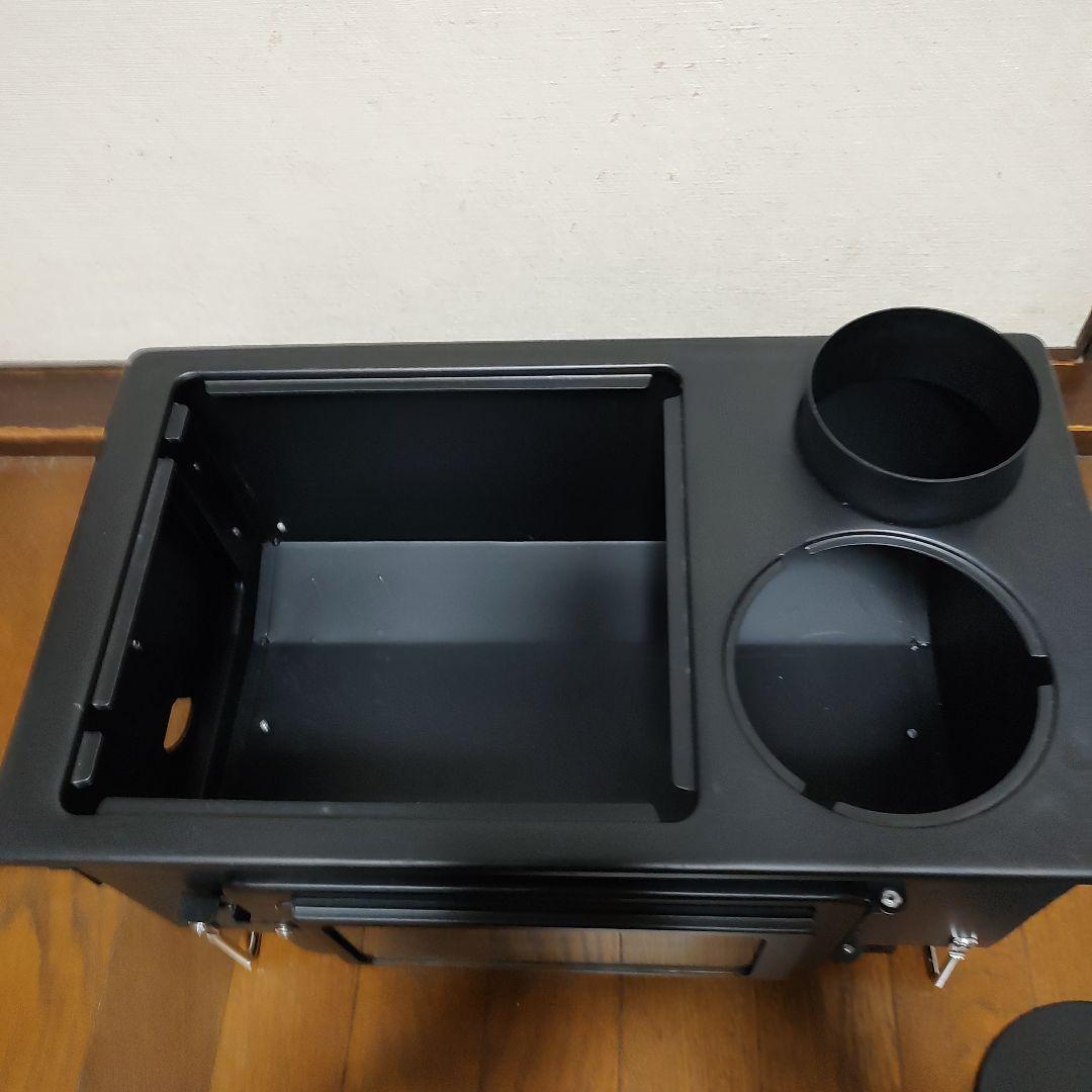 CAPTAIN STAG KaMaDo 角型薪ストーブ　煙突付き　送料無料