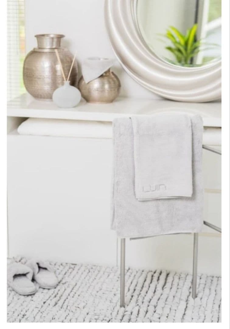 ルインリビング（Luin Living）バスタオル パールグレー Ｍサイズ１枚