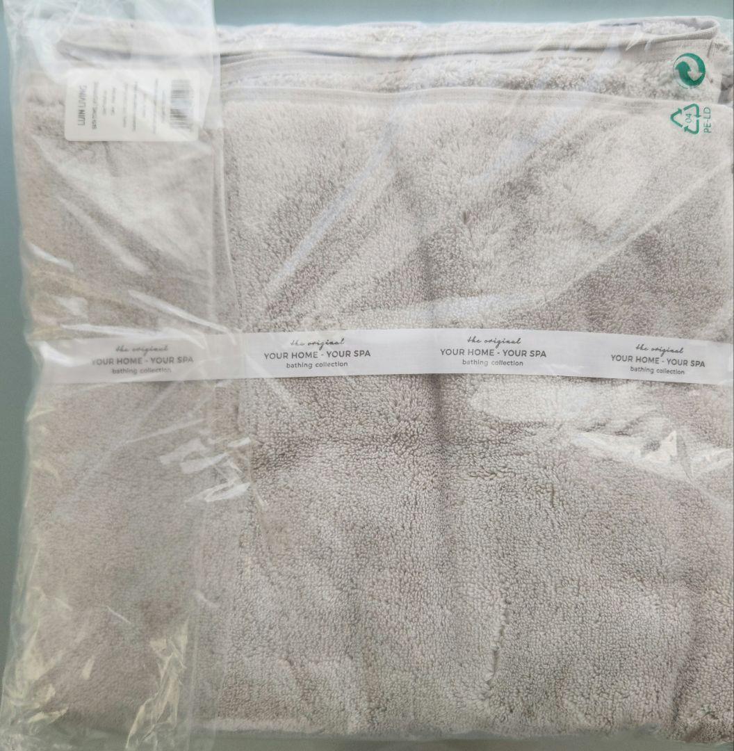 ルインリビング（Luin Living）バスタオル パールグレー Ｍサイズ１枚