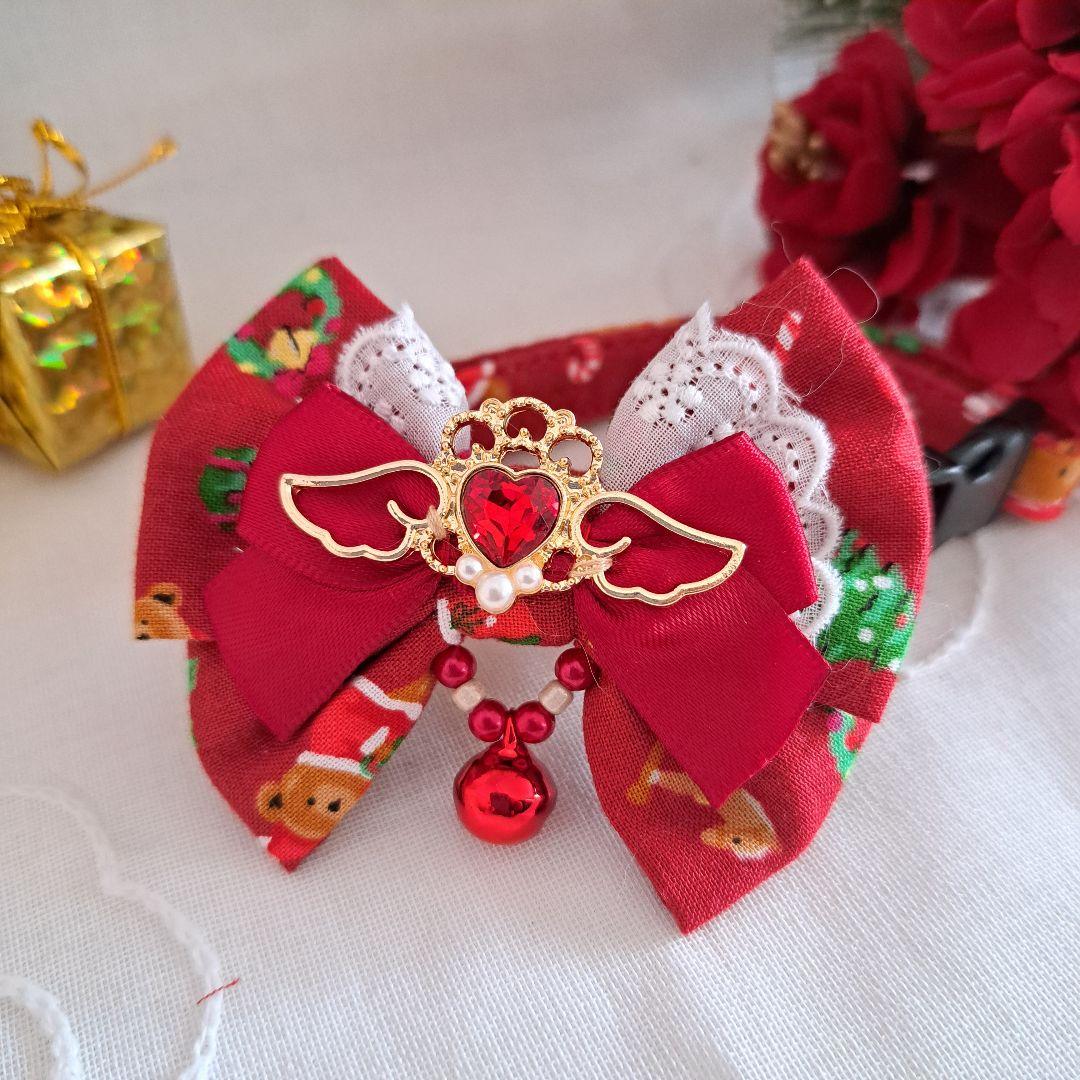 クリスマスシリーズ(赤子グマサンタ)わんちゃん猫ちゃん用首輪