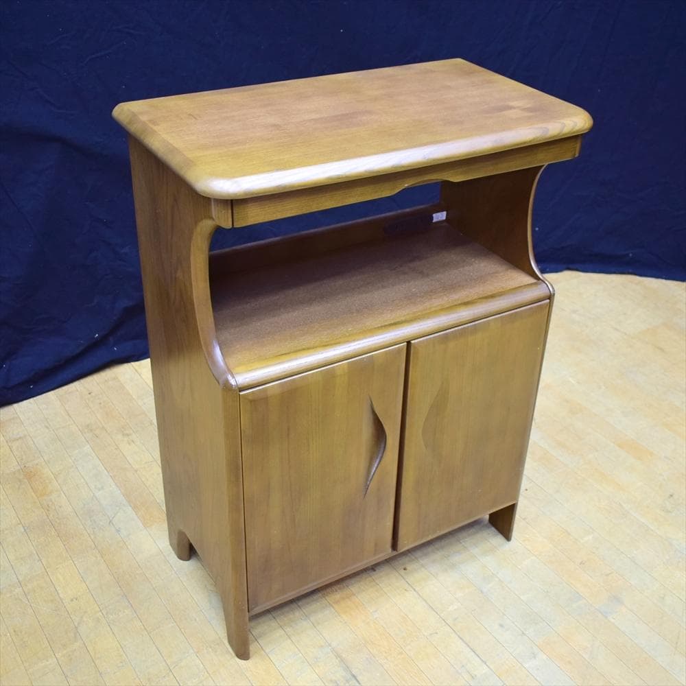 カリモク　天然木　電話台　FAX台　キャブネット　サイドボード　花台　コンソール