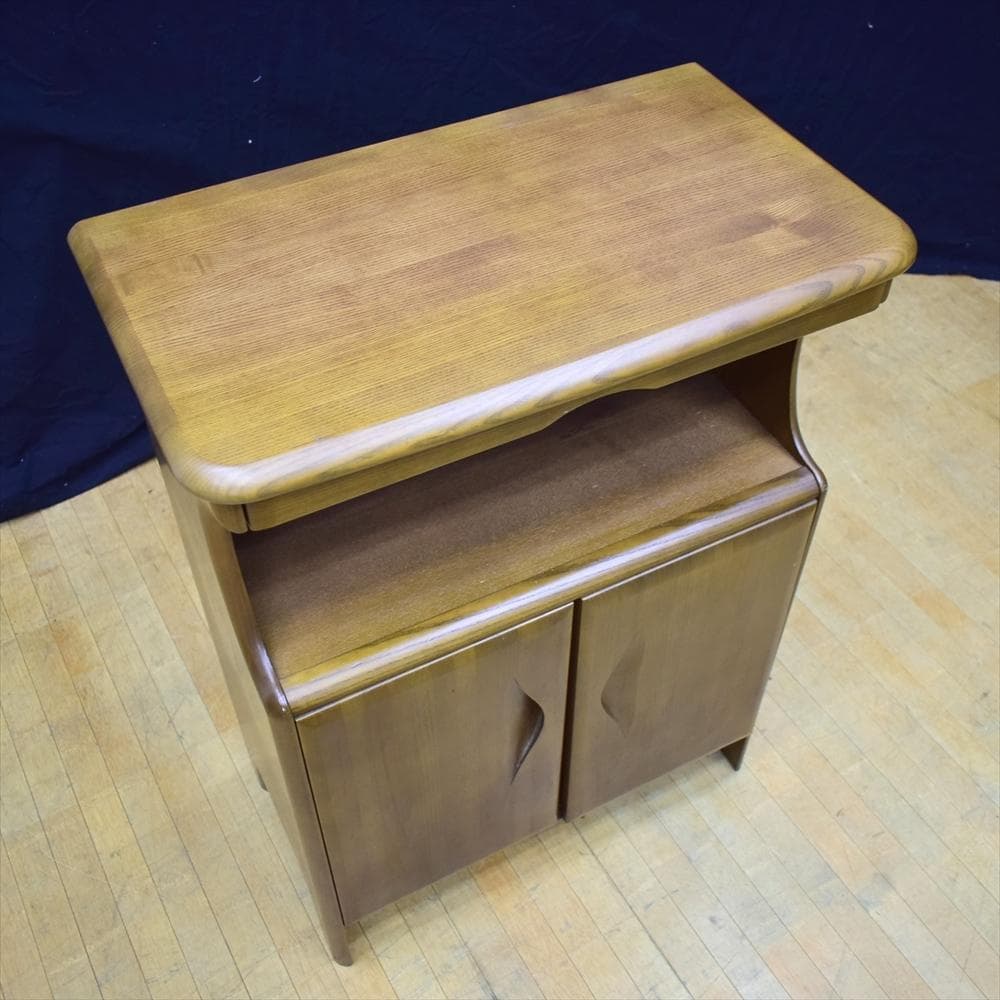 カリモク　天然木　電話台　FAX台　キャブネット　サイドボード　花台　コンソール