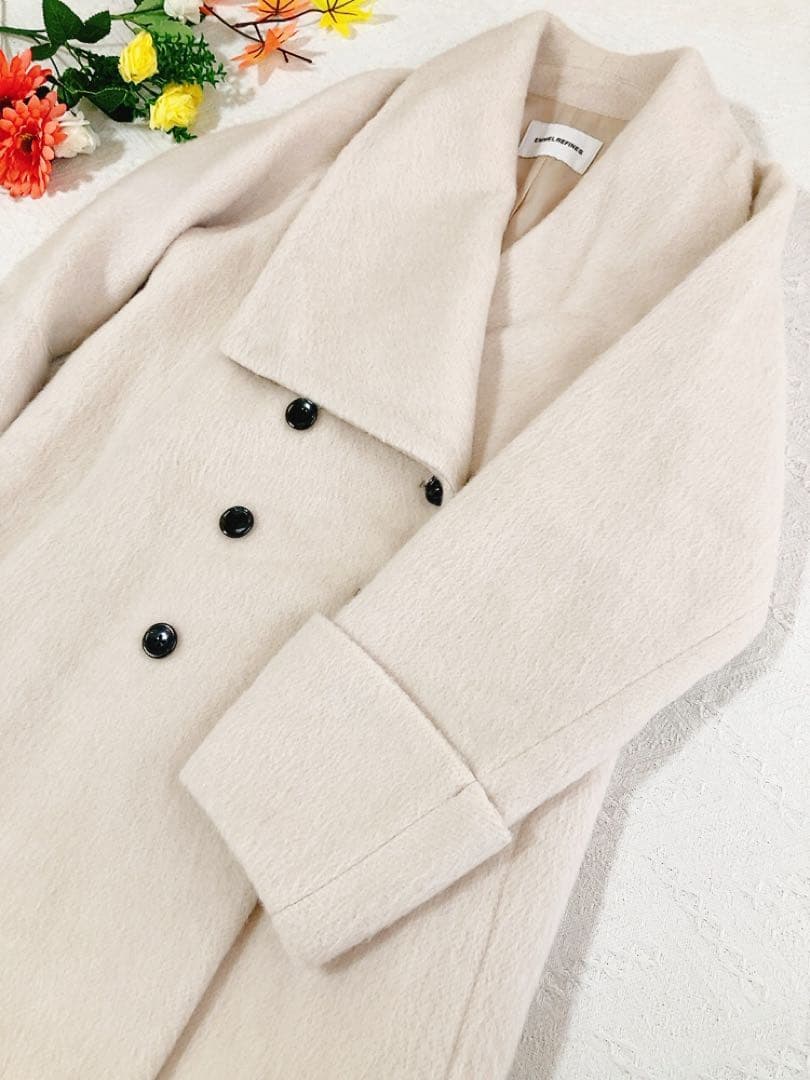 美品EMMEL REFINES チェスターコート　ロングコート　ウール　アルパカ