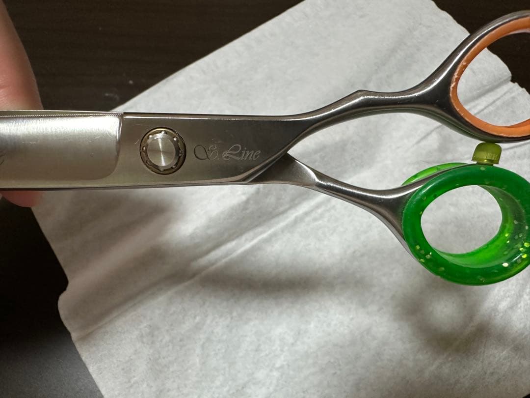 シルバーライン　ギザ刃ストレートハサミ　即購入ok 値引き・値引き依頼不可