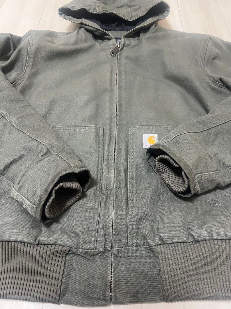 Carhartt キルティングライナー アクティブジャケット モスグリーン