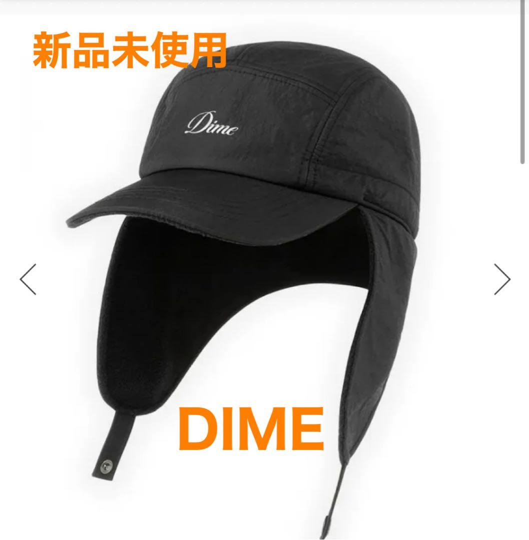 Dime Cursive Earflap Cap / Black ブラック　黒