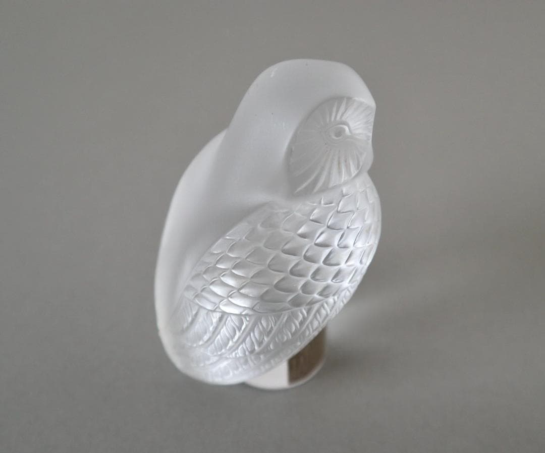 CRISTAL LALIQUE PARIS ラリック フクロウ ペーパーウェイト