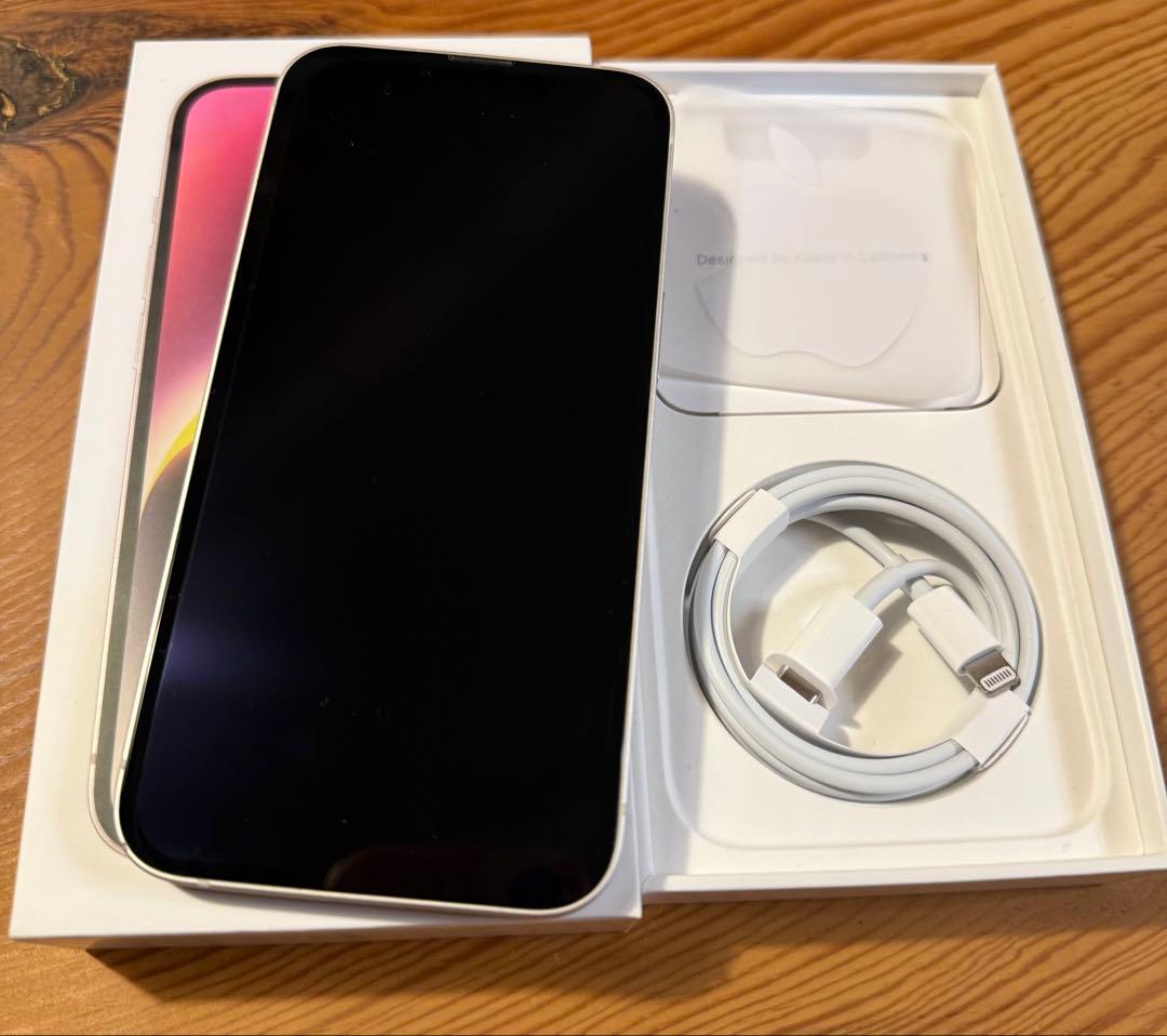 iPhone14 256GB SIMフリー 背面カメラ・フラッシュ故障 箱あり