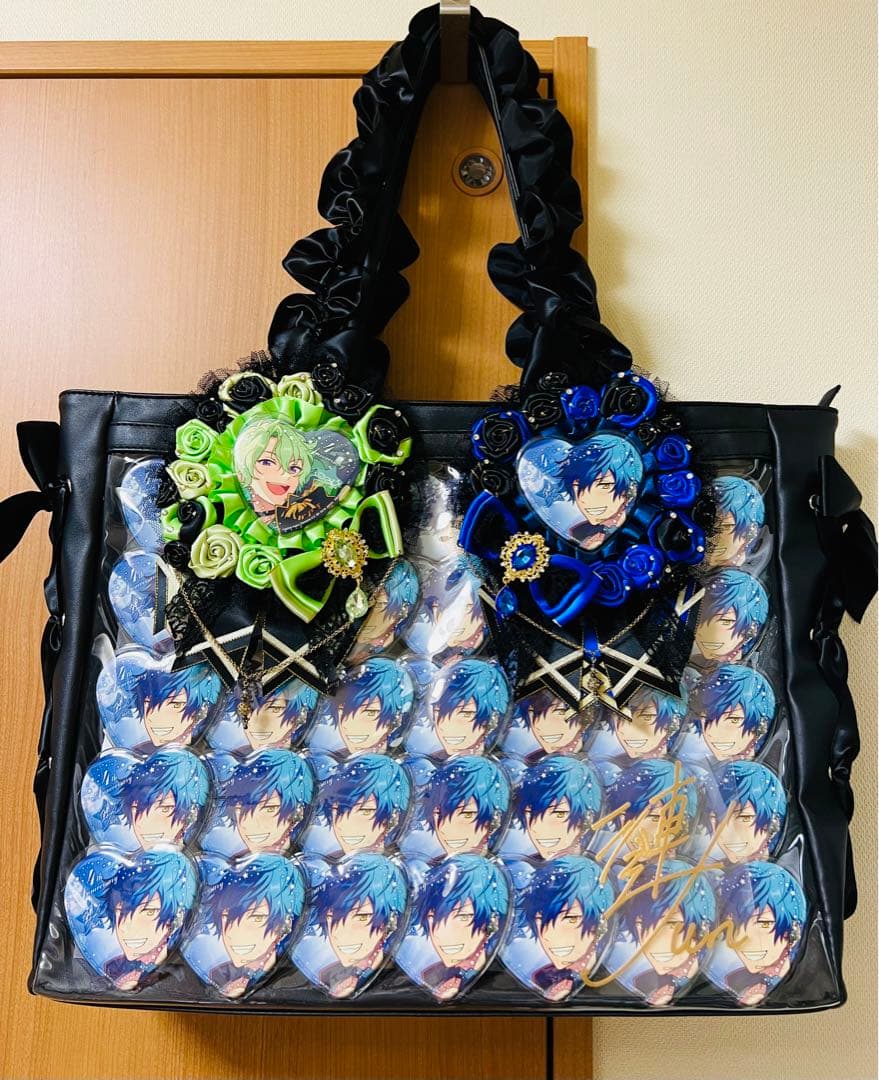 あんスタ　漣ジュン　痛バ　BIGハート缶バッジ　金サインステッカー　日和　Eve