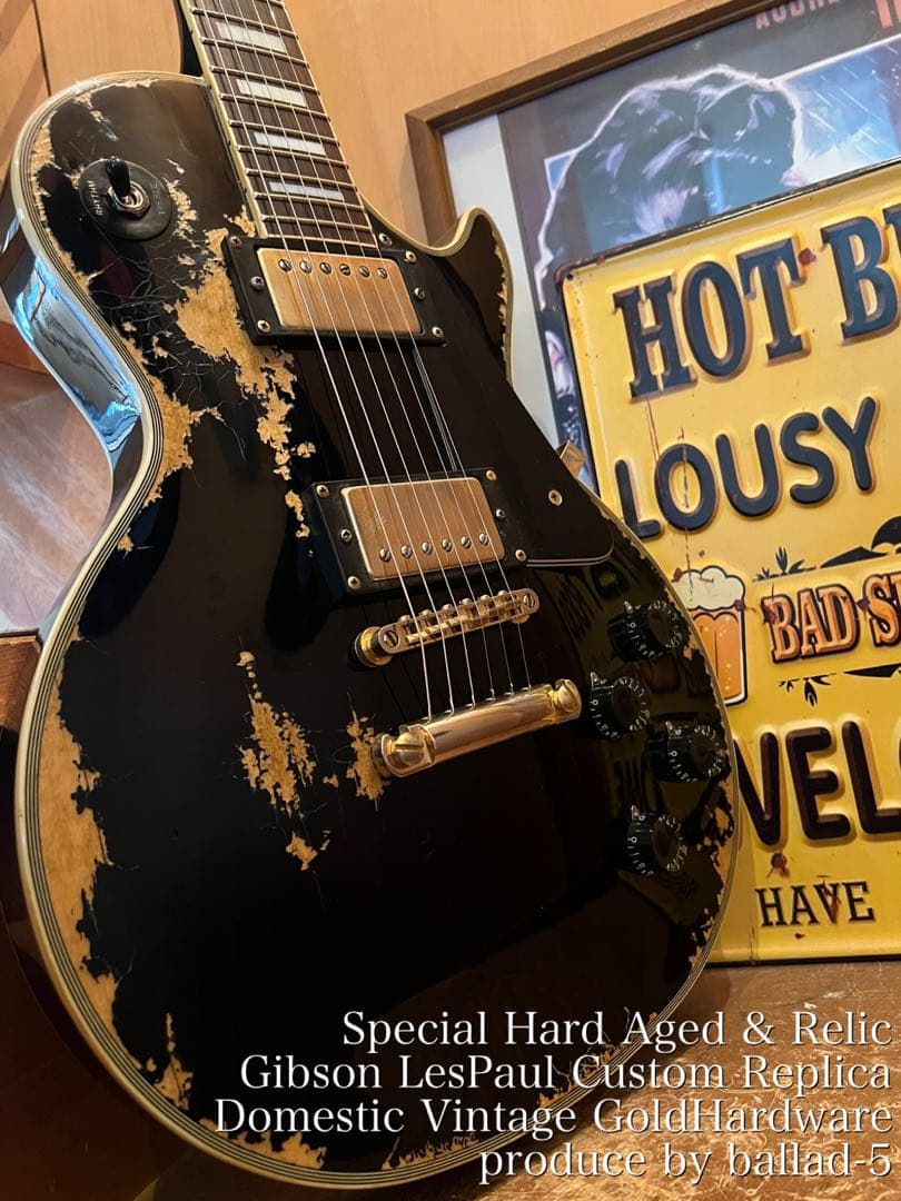 ⭐︎ハードエイジド ギブソンレスポールカスタム レプリカ GOTOHパーツ⭐︎