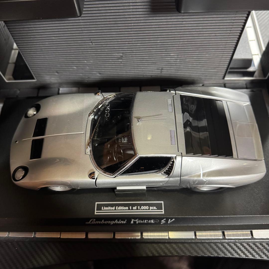 絶版未展示品 京商 1/18 ランボルギーニ ミウラ P400 SV シルバー