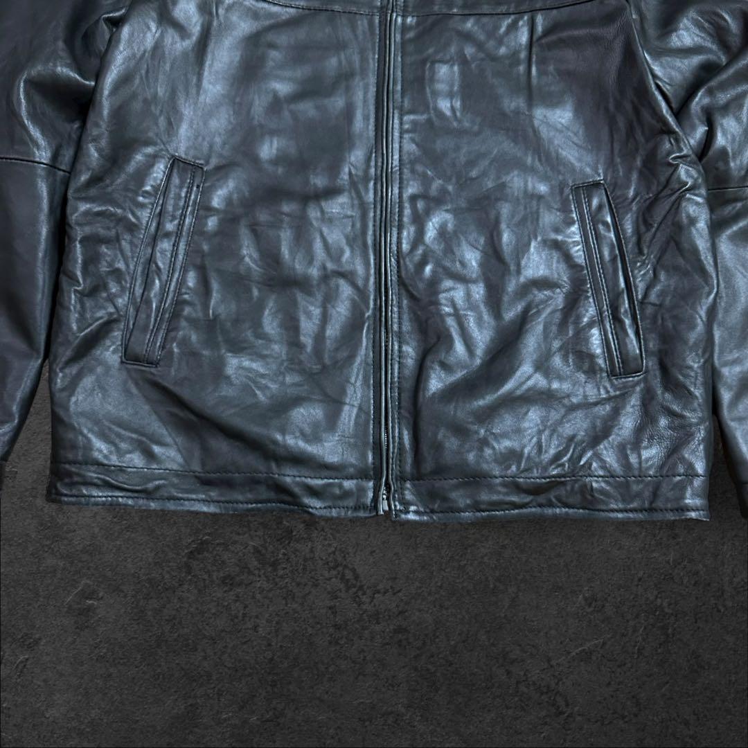 PERRY ELLISペリーエリスPORTFOLIOレザーブルゾンジャケット古着