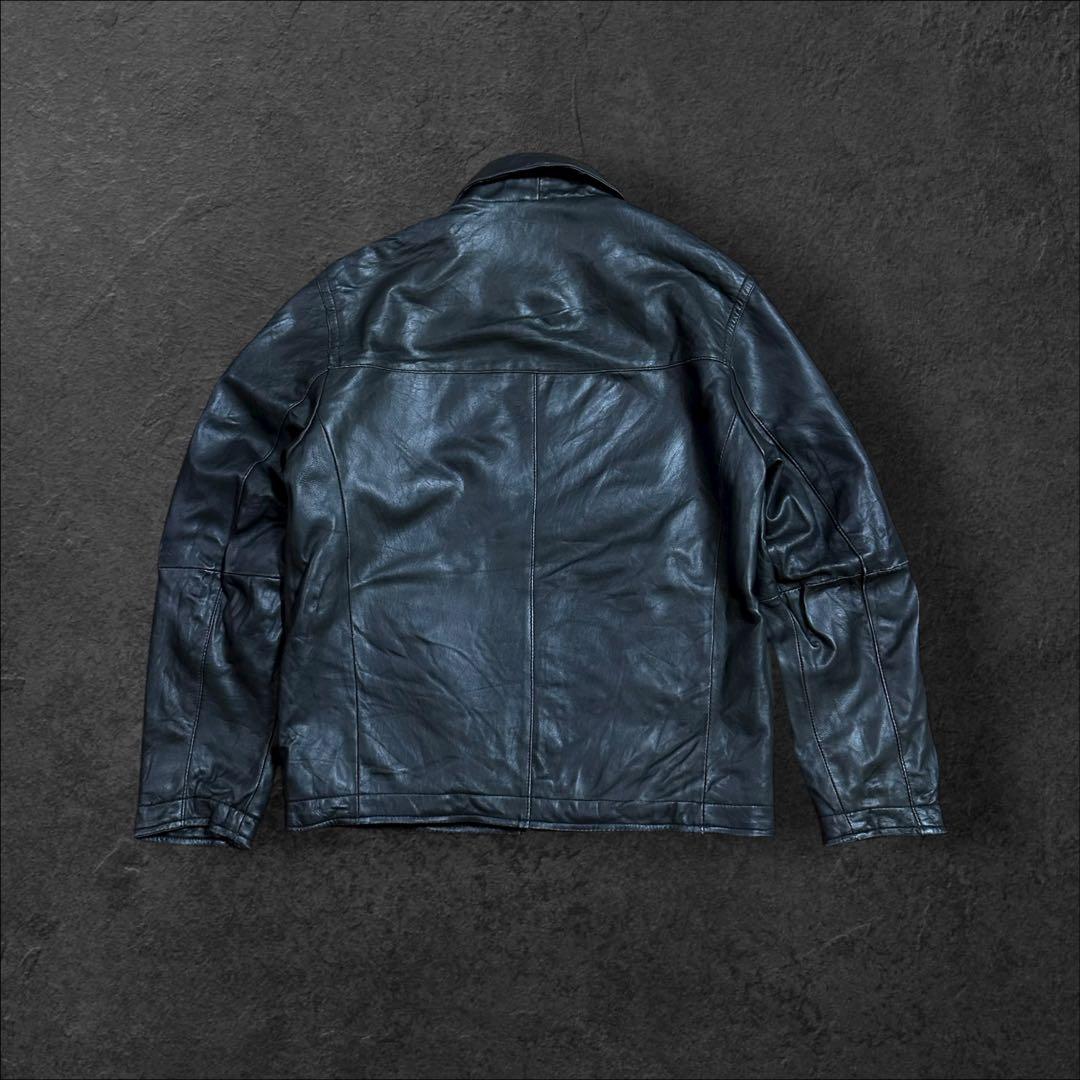 PERRY ELLISペリーエリスPORTFOLIOレザーブルゾンジャケット古着