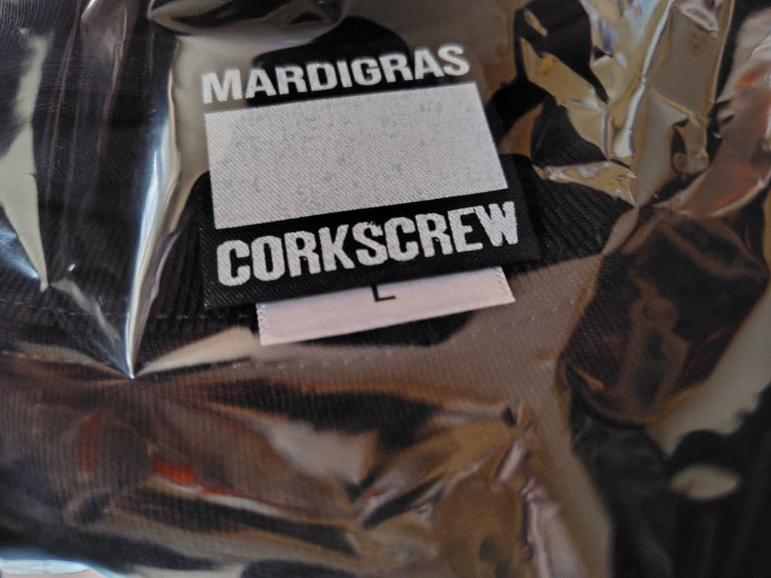 黒夢 MARDIGRAS CORKSCREW 猫Tシャツ Lサイズ