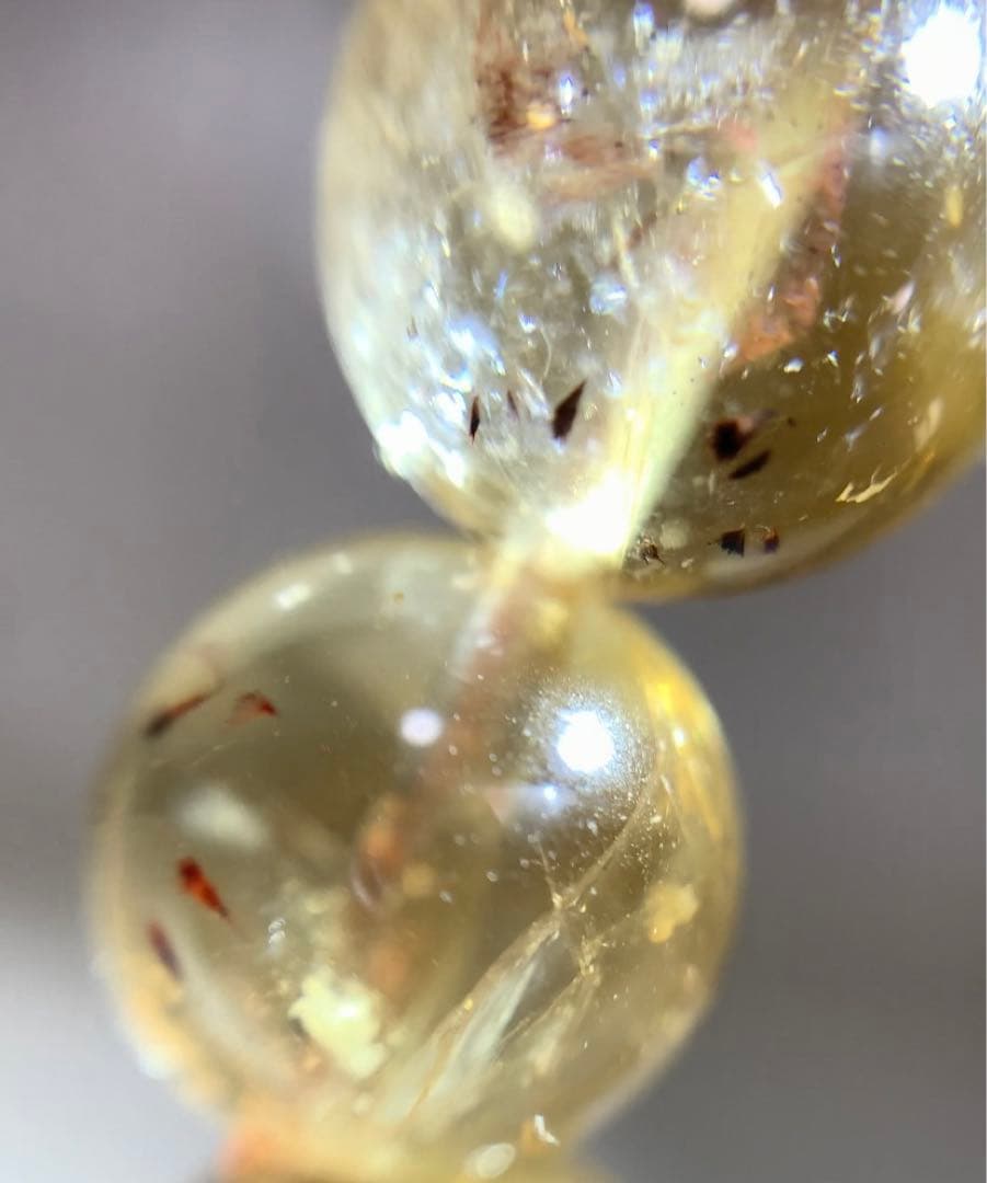 ★ひよこくん様★ 非加熱シトリン　カコクセナイト入り　ブレスレット