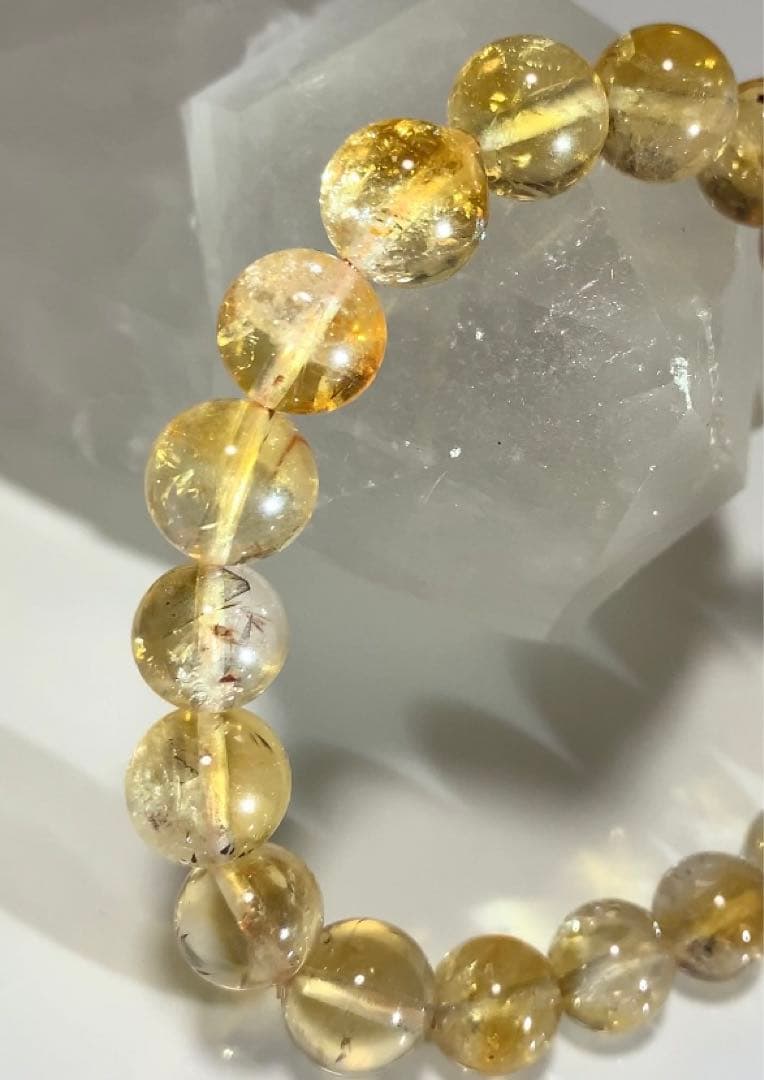 ★ひよこくん様★ 非加熱シトリン　カコクセナイト入り　ブレスレット