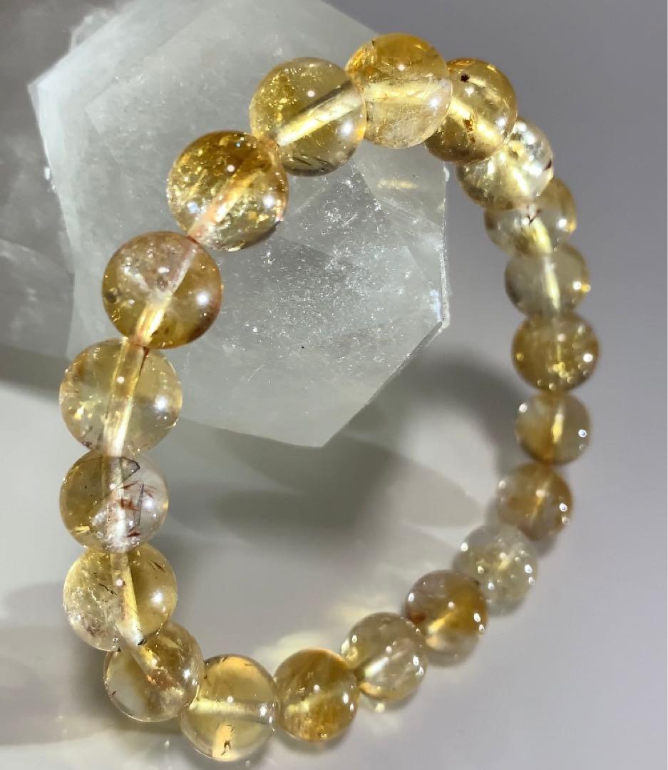 ★ひよこくん様★ 非加熱シトリン　カコクセナイト入り　ブレスレット