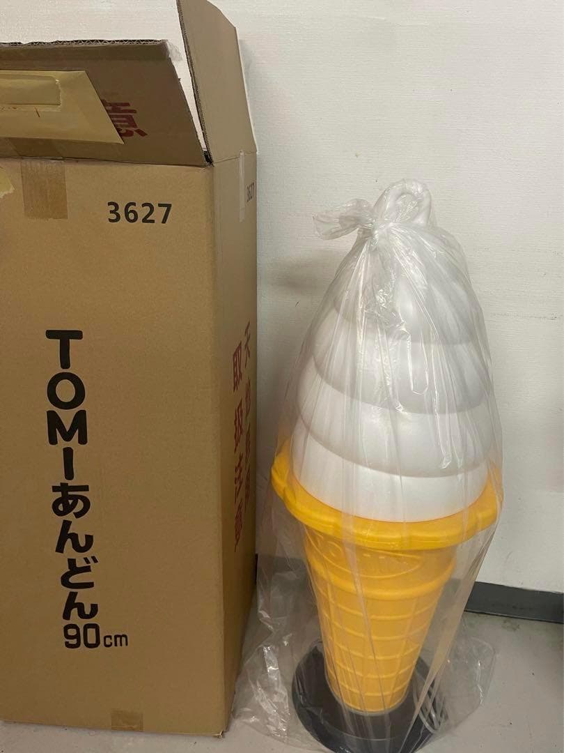 【非売品新品】スジャータ TOMI ソフトクリーム看板 高さ約90cm