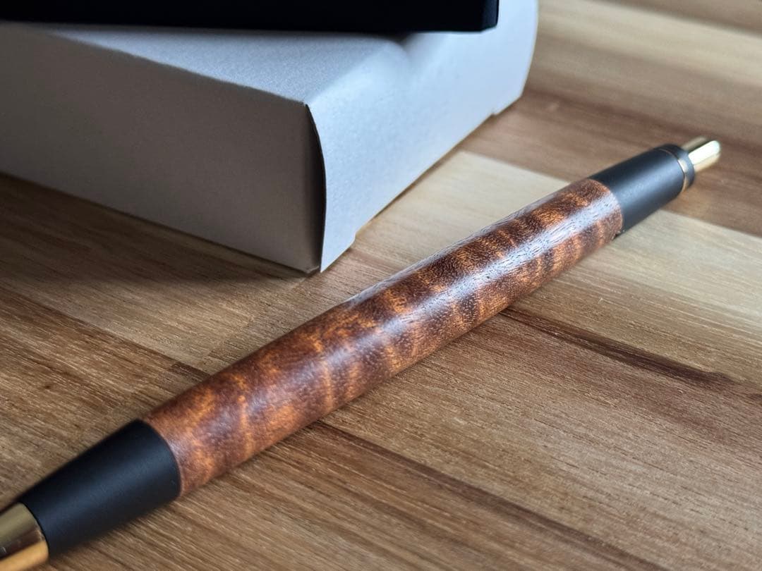 野原工芸　サペリ杢　スリムボールペン