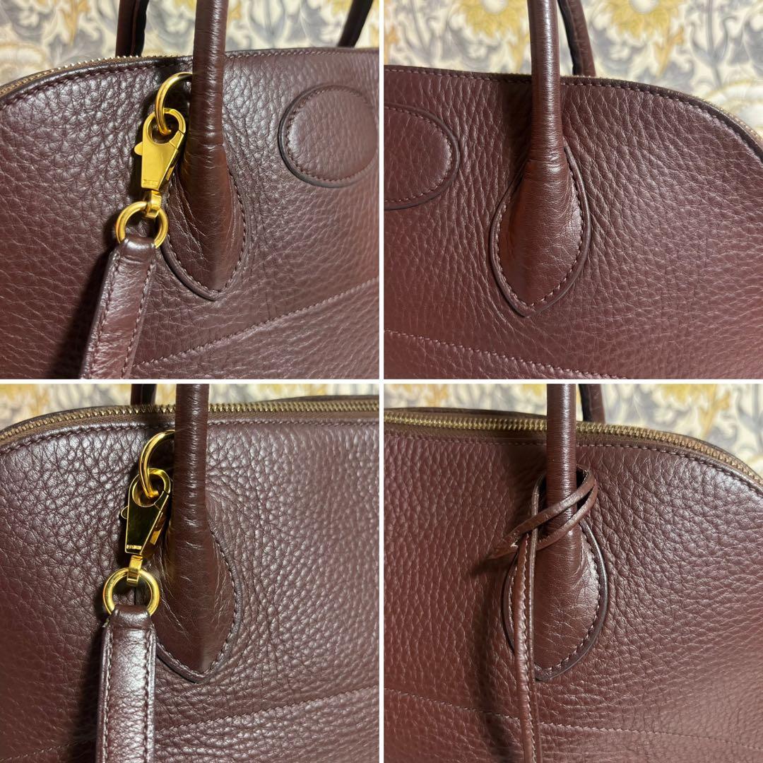 極美品 HERMES【エルメス】ボリード 35 ハンドバッグ ブラウン □F刻印