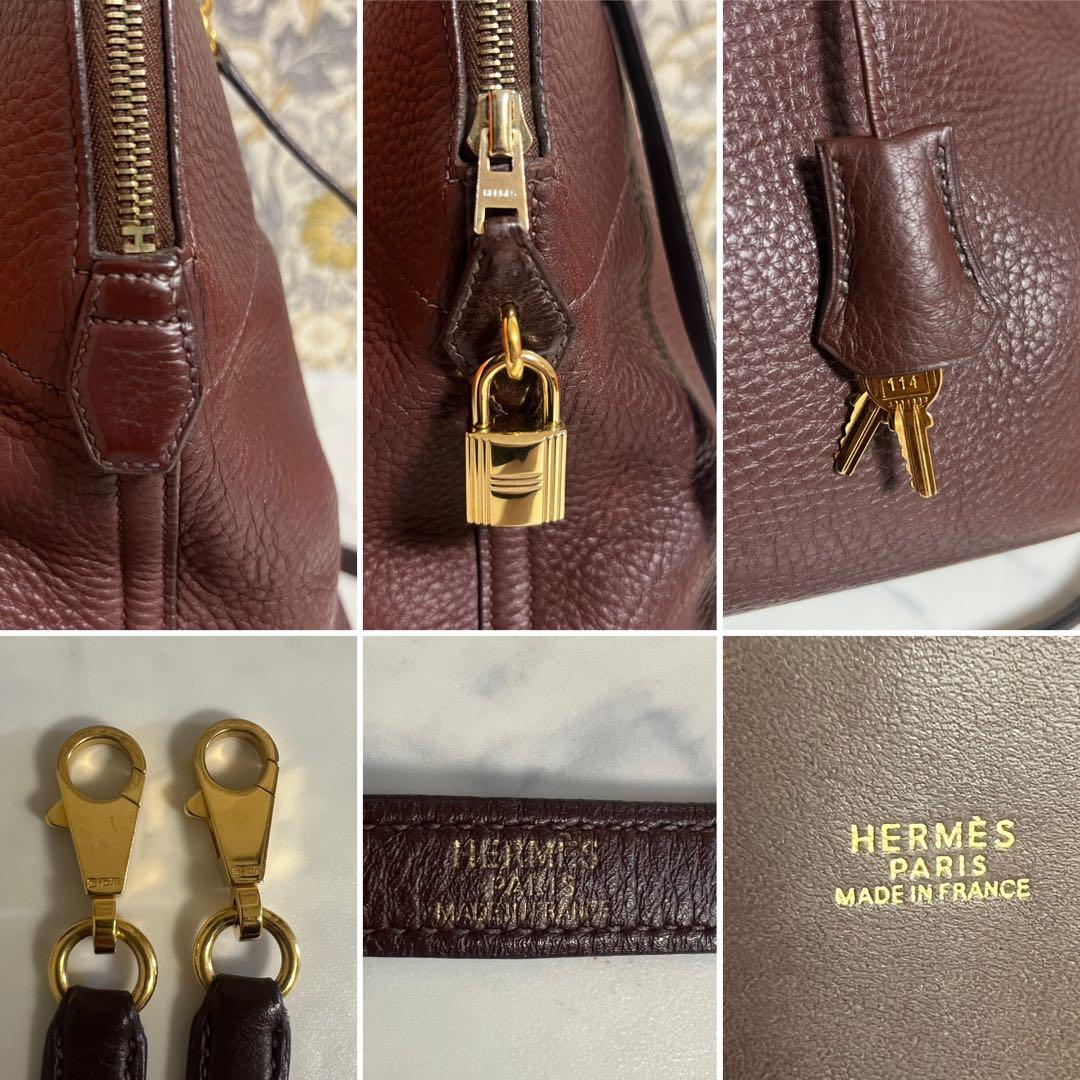 極美品 HERMES【エルメス】ボリード 35 ハンドバッグ ブラウン □F刻印
